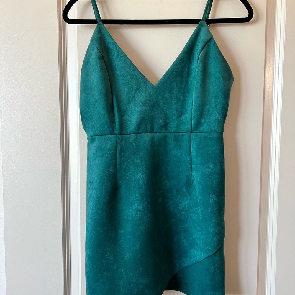 Revolve "Carrie Mini Dress" in Green